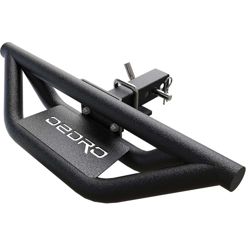 OEDRO Hitch Step Replacement for Truck Vehicles with 2" Hitch Receiver Rear Bumper Guard Protector Upgraded Textured Black Hitch Step Bar image 1