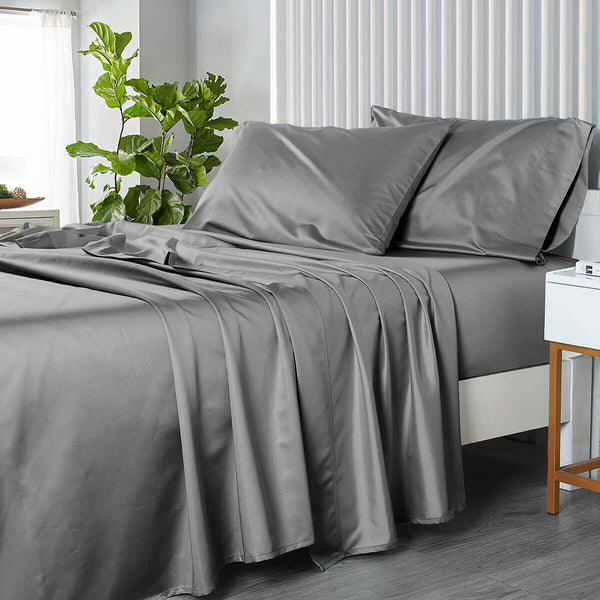 USA 608 Cotton Sheet Set - Extra Deep Pockets (22-inches) & Oversize Flat Sheet image 6