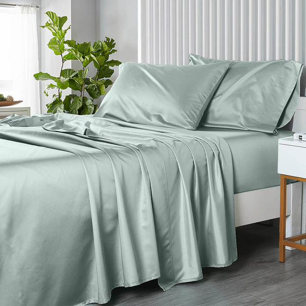 USA 608 Cotton Sheet Set - Extra Deep Pockets (22-inches) & Oversize Flat Sheet image 7
