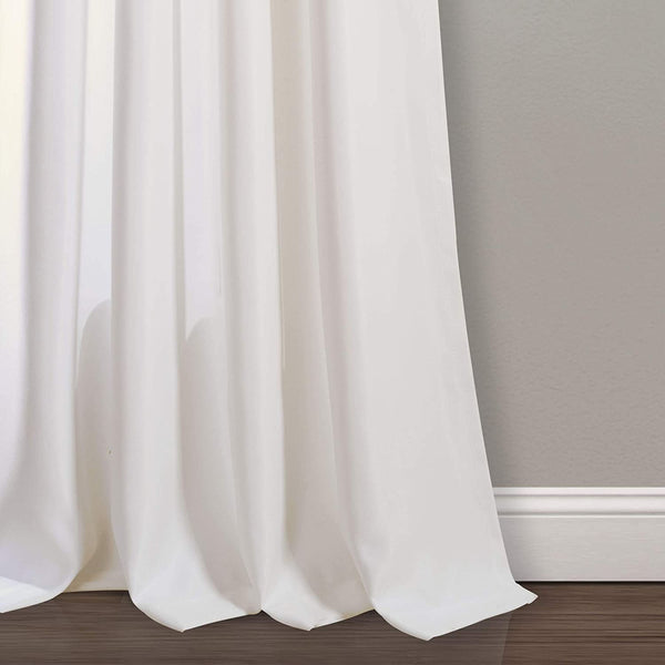 Weeping Flowers Room Darkening Curtain Panel Pair - 84 Inches Long - Yellow/Grey image 5