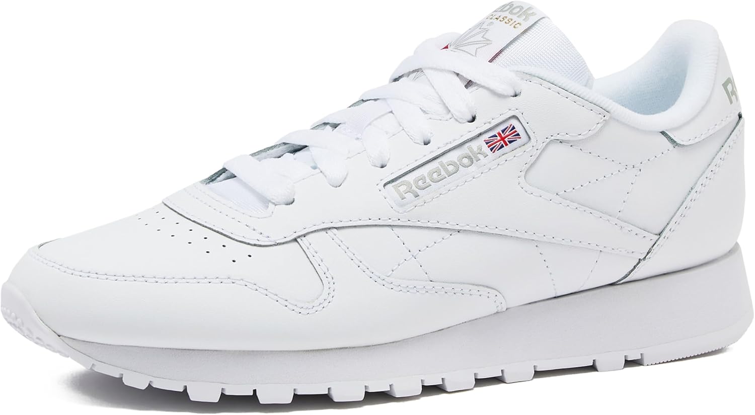 Reebok Men's Classic Leather Sneakers Black Or White Tennis Shoes image 1