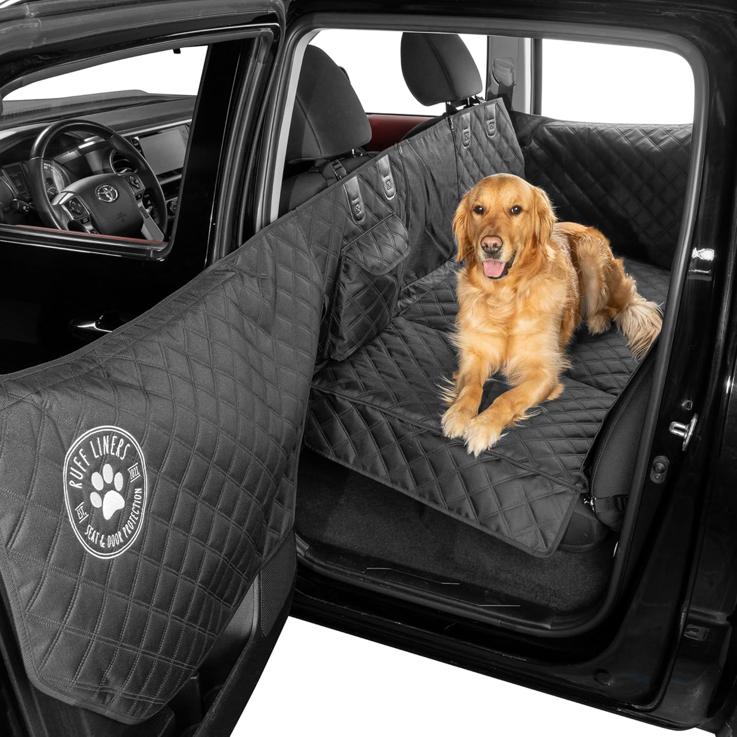 Medium Back Seat Extender for Dogs, 2025 Version – As Seen on Shark Tank – Hard Bottom Platform for Cars, SUVs & Mid-Size Trucks – 400lb Support Waterproof – Rigid Back Seat Cover for Dogs image 1