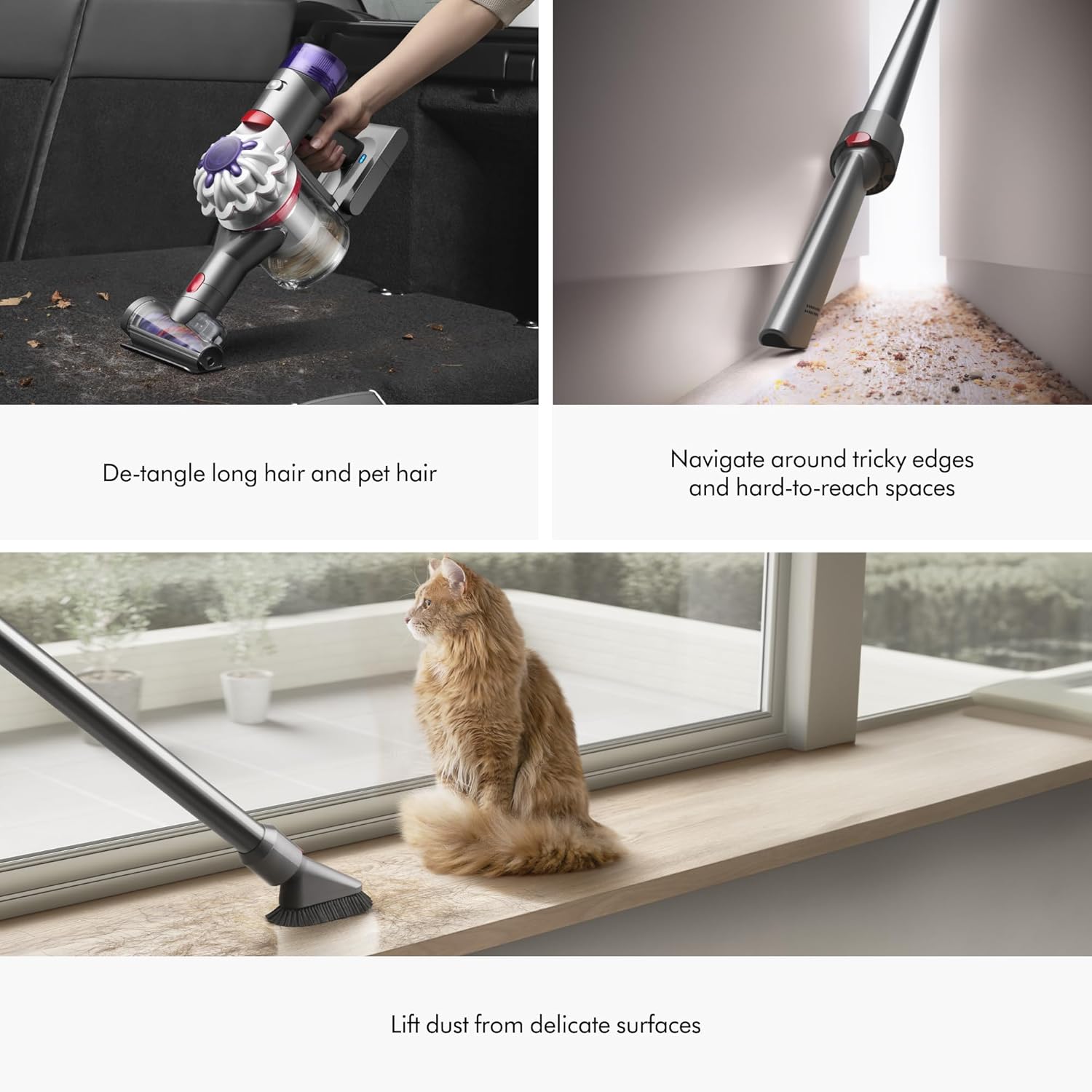 Dyson V8 Plus Cordless Vacuum, Silver/Nickel image 4