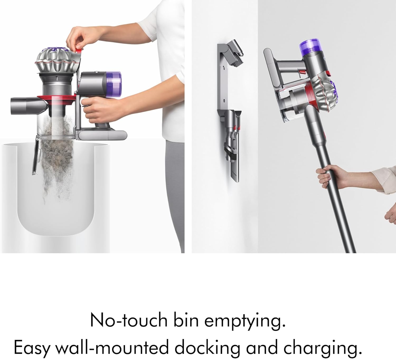 Dyson V8 Plus Cordless Vacuum, Silver/Nickel image 8
