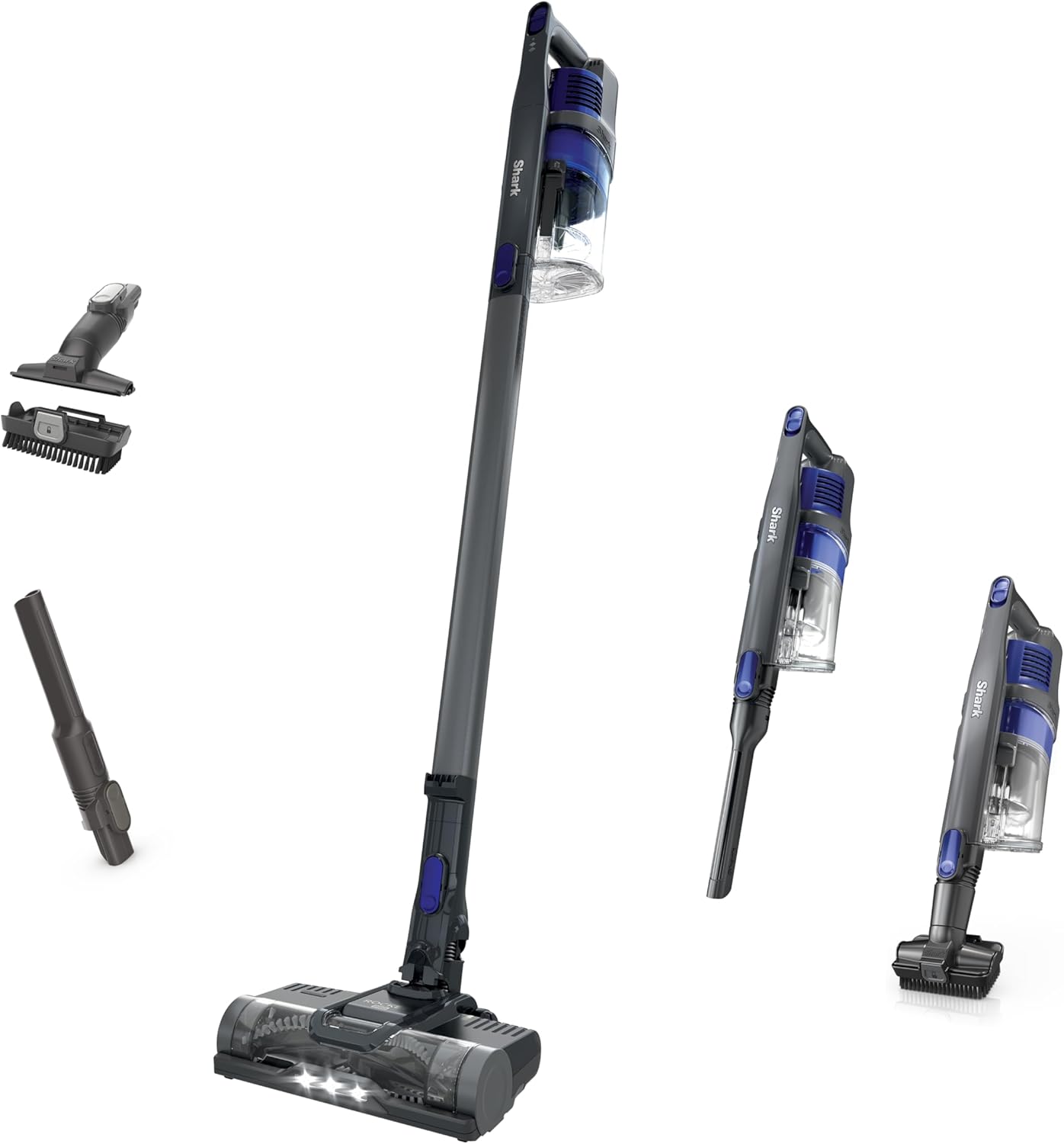 Shark | Pet Cordless Vacuum Cleaner | LED Headlights | Removable Handheld Vacuum for Pet Hair | Crevice Tool & Pet Multi-Tool Included | 40min Runtime | For Carpet & Hard Floors | Grey | IX141 image 1
