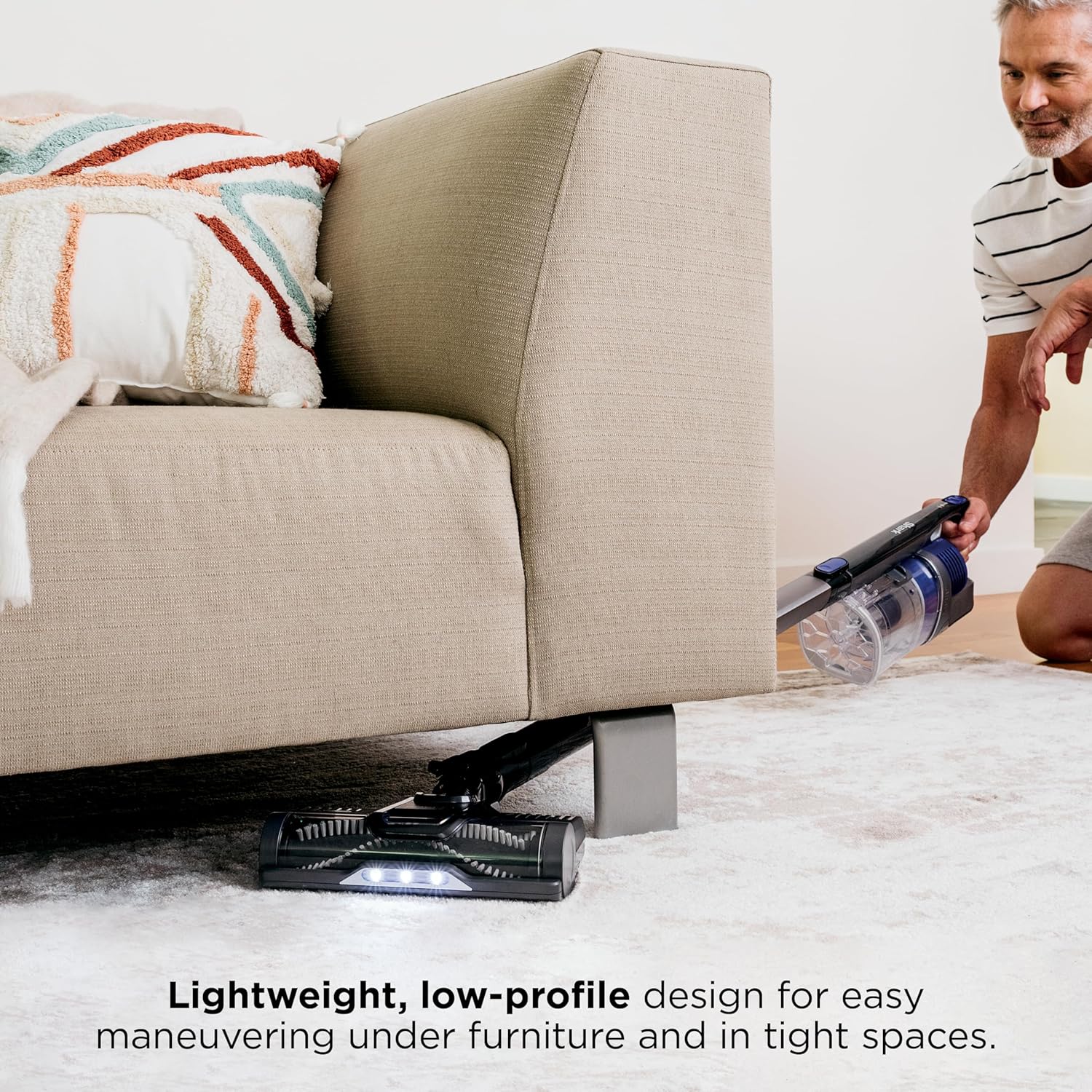 Shark | Pet Cordless Vacuum Cleaner | LED Headlights | Removable Handheld Vacuum for Pet Hair | Crevice Tool & Pet Multi-Tool Included | 40min Runtime | For Carpet & Hard Floors | Grey | IX141 image 4