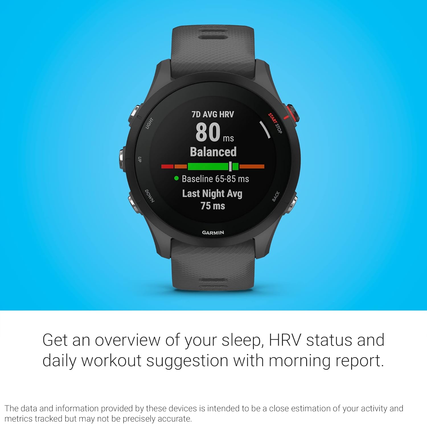 Garmin Forerunner® 255, GPS Running Smartwatch, Advanced Insights, Long-Lasting Battery, Slate Gray image 4