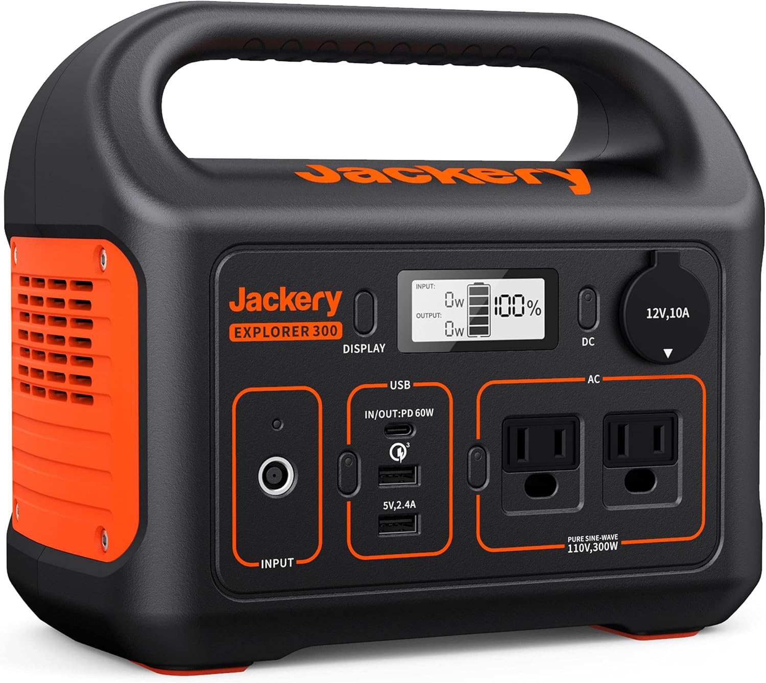Jackery Portable Power Station Explorer 300, 293Wh Backup Lithium Battery, Solar Generator for Outdoors Camping Travel Hunting Blackout (Solar Panel Optional) image 1