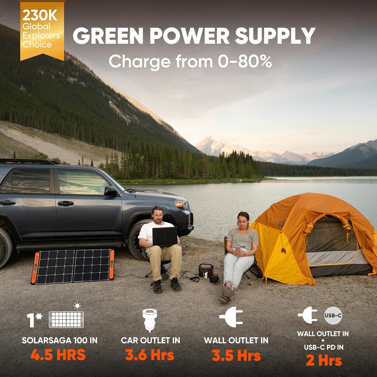 Jackery Portable Power Station Explorer 300, 293Wh Backup Lithium Battery, Solar Generator for Outdoors Camping Travel Hunting Blackout (Solar Panel Optional) image 2