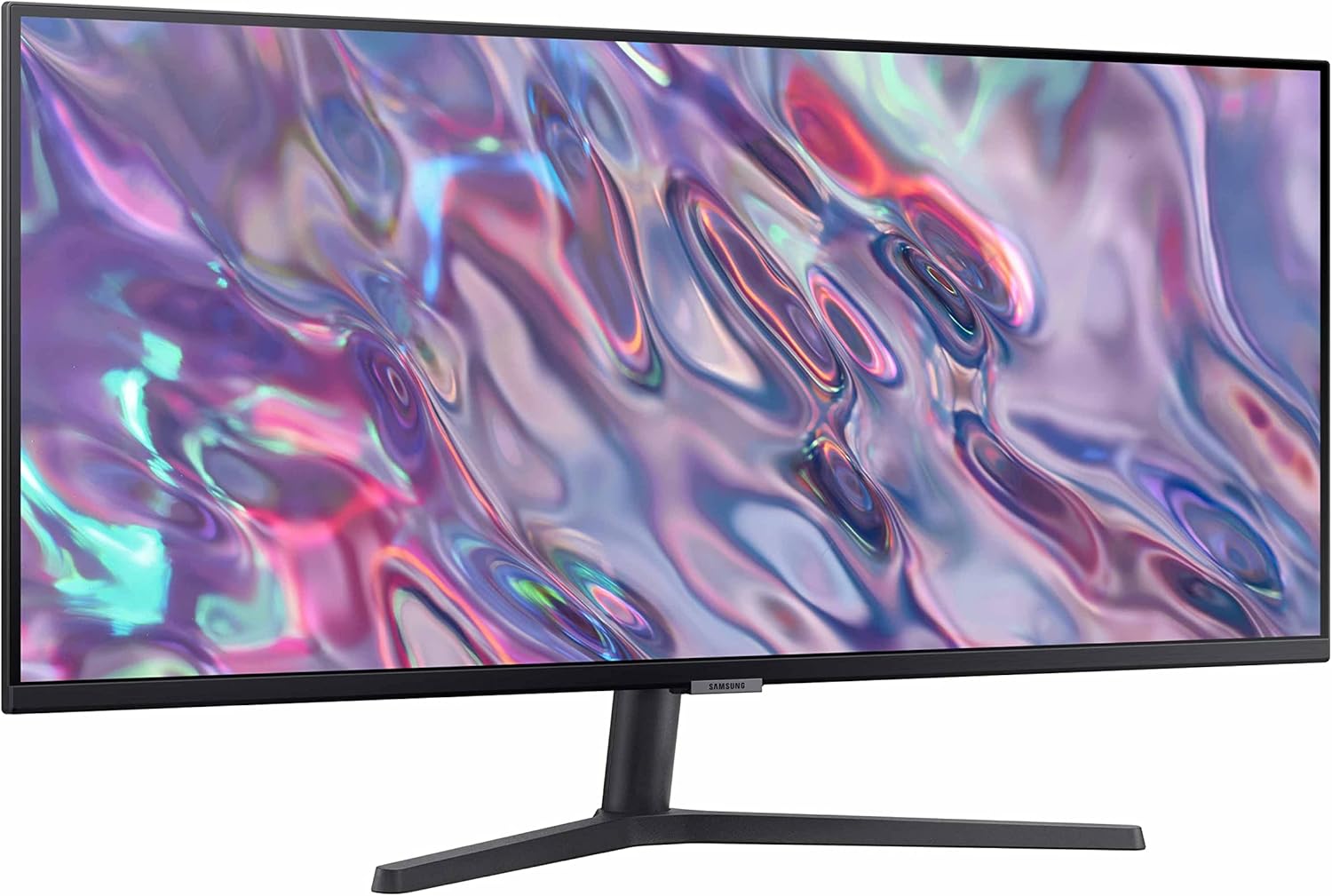 SAMSUNG 34" ViewFinity S50GC Series Ultra-WQHD Monitor, 100Hz, 5ms, HDR10, AMD FreeSync, Eye Care, Borderless Design, PIP, PBP, LS34C502GANXZA, 2023, Black image 2