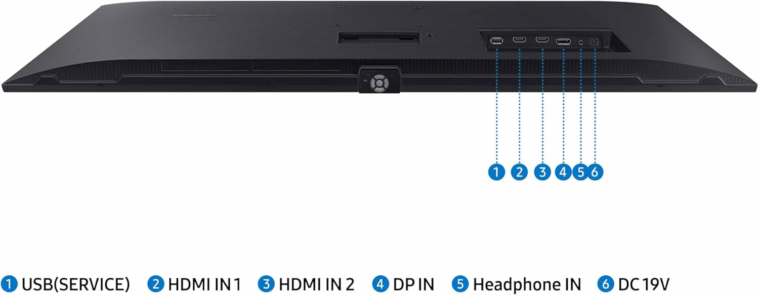 SAMSUNG 34" ViewFinity S50GC Series Ultra-WQHD Monitor, 100Hz, 5ms, HDR10, AMD FreeSync, Eye Care, Borderless Design, PIP, PBP, LS34C502GANXZA, 2023, Black image 7