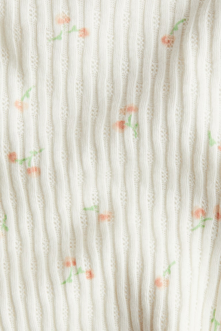 Flounce-Trimmed Cotton Top image 2