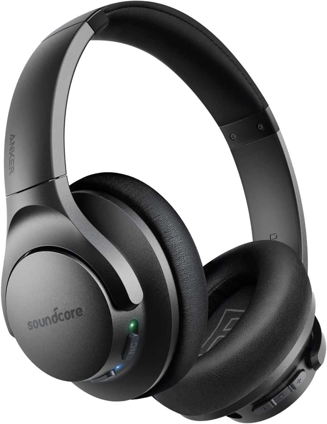 Soundcore Anker Life Q20 Hybrid Active Noise Cancelling Headphones, Wireless Over Ear Bluetooth Headphones, 70H Playtime, Hi-Res Audio, Deep Bass, Memory Foam Ear Cups, Travel, Office, USB-C Charging image 1