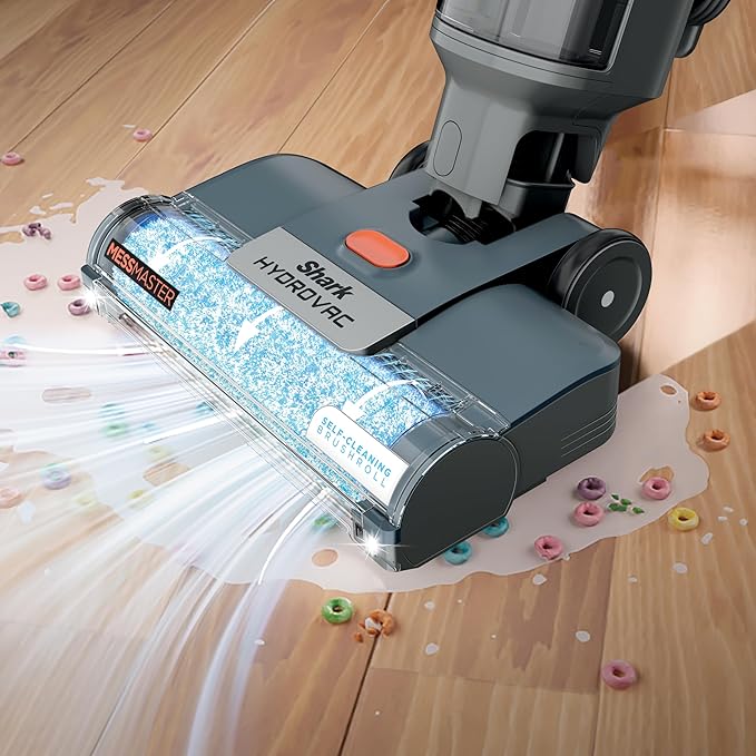Shark HydroVac MessMaster Wet Dry Corded Vacuum Cleaner, 3-in-1 Multi-Surface Vacuum Mop & Self-Cleaning System, Lightweight, Powerful Suction, for Hard Floors & Area Rugs, Navy, WD161 image 2