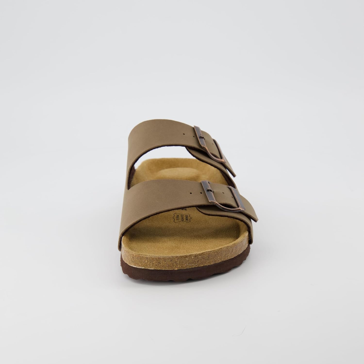 CUSHIONAIRE Lane Cork Footbed Mens Sandals, Adjustable Buckle Comfort Slides for Men, Genuine Leather Insole Summer Sandals Men Footwear image 8