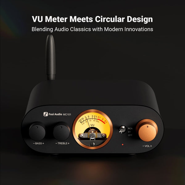Fosi Audio MC101 VU Meter Stereo Amplifier image 2