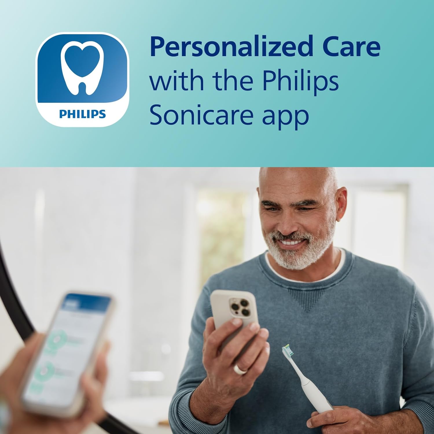 Philips Sonicare DiamondClean Smart 9500 Electric Toothbrush, Sonic Toothbrush with App, Pressure Sensor, Brush Head Detection, 5 Brushing Modes and 3 Intensity Levels, Pink, Model HX9923/21 image 5