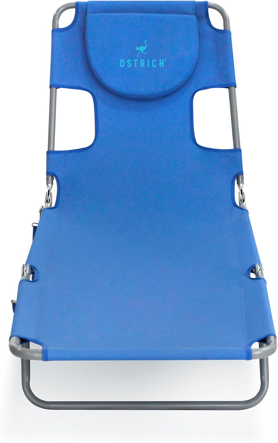 Ostrich Beach Lounge Chair, Folding & Reclining Outdoor Chaise Lounger, Blue - Portable Adjustable Recliner Chair for Lawn, Pool, Patio, Garden, and Yard image 8