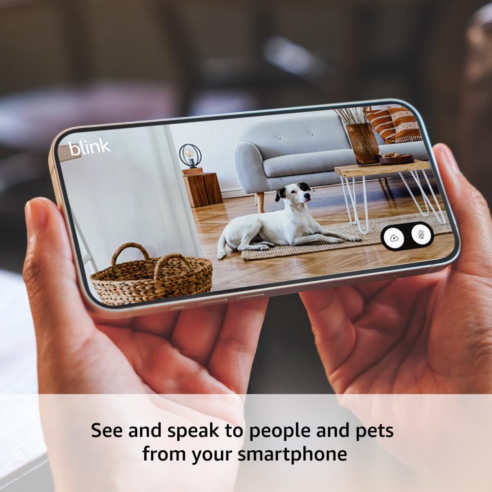 Blink Mini 2 (Newest Model) — Home Security & Pet Camera(s) with HD video, color night view, motion detection, two-way audio, and built-in spotlight — 1 camera (White) image 3