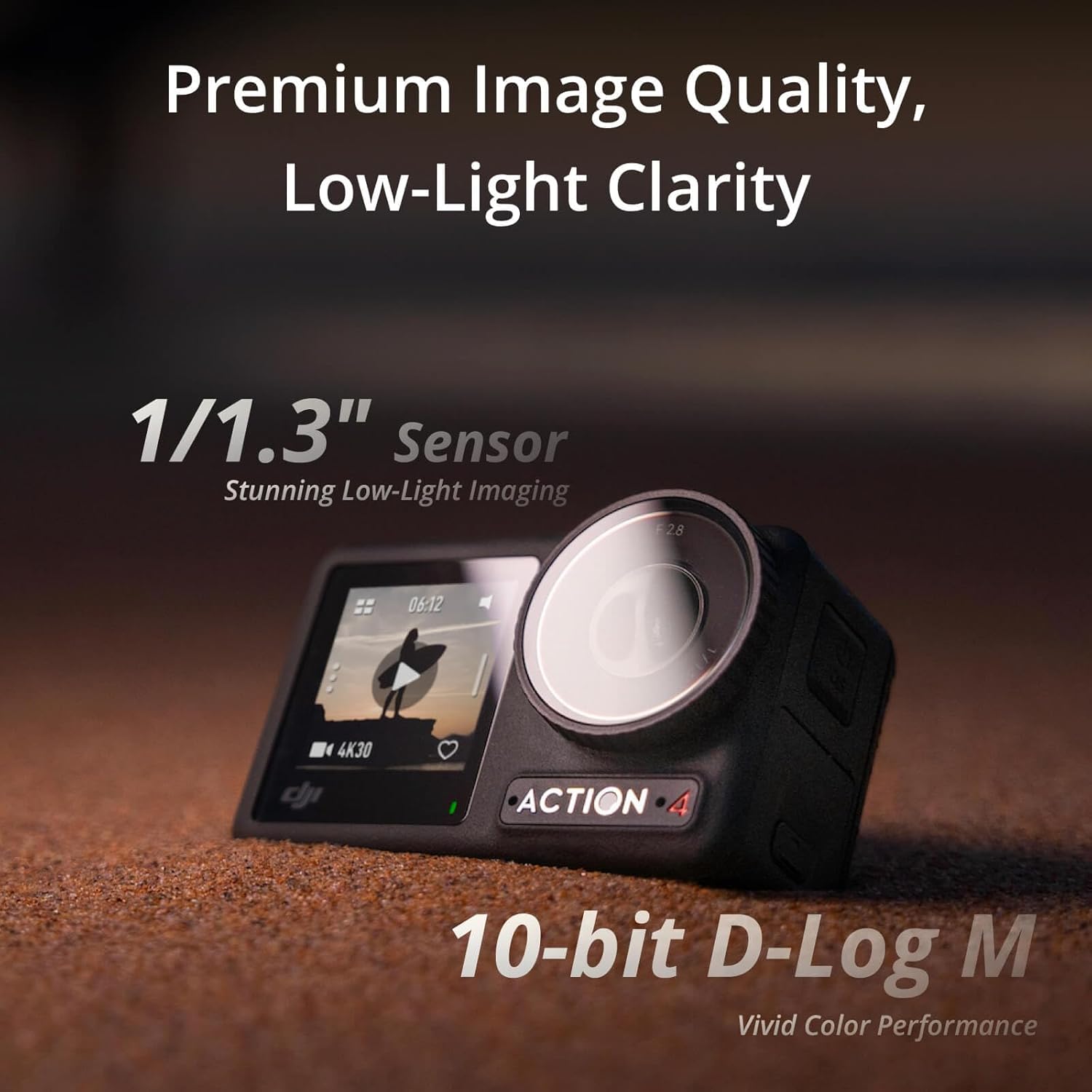DJI Osmo Action 4 Standard Combo, 4K/120fps Waterproof Action Camera with a 1/1.3-Inch Sensor, Stunning Low-Light Imaging,10-bit & D-Log M Color Performance, Long-Lasting 160 Mins, Outdoor Camera image 2