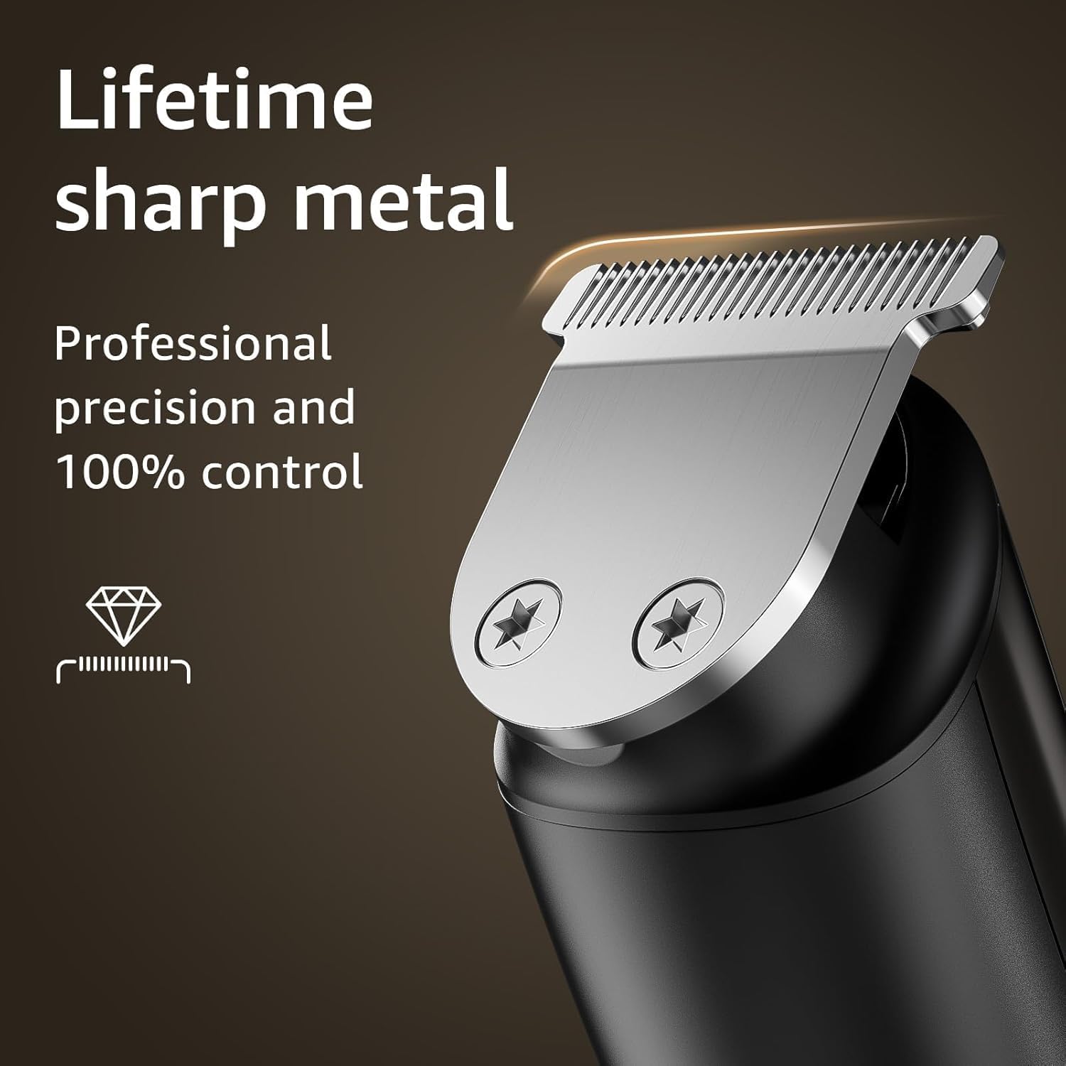 Electric Beard Trimmer for Men: 16-in-1 Professional Barber Hair Clippers - Cordless Grooming Kit - Turbo Speed & Precision Blades image 3