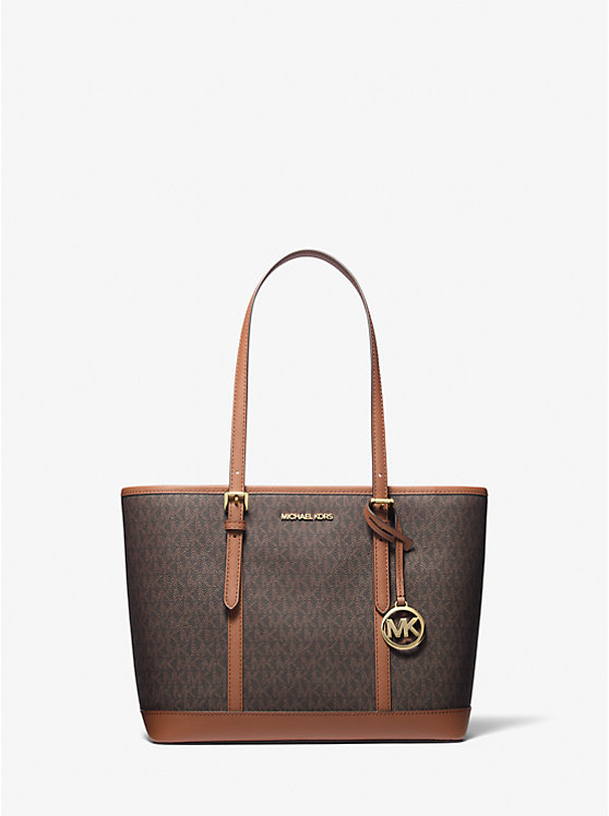 Jet Set Travel Small Logo Top-Zip Tote Bag image 1