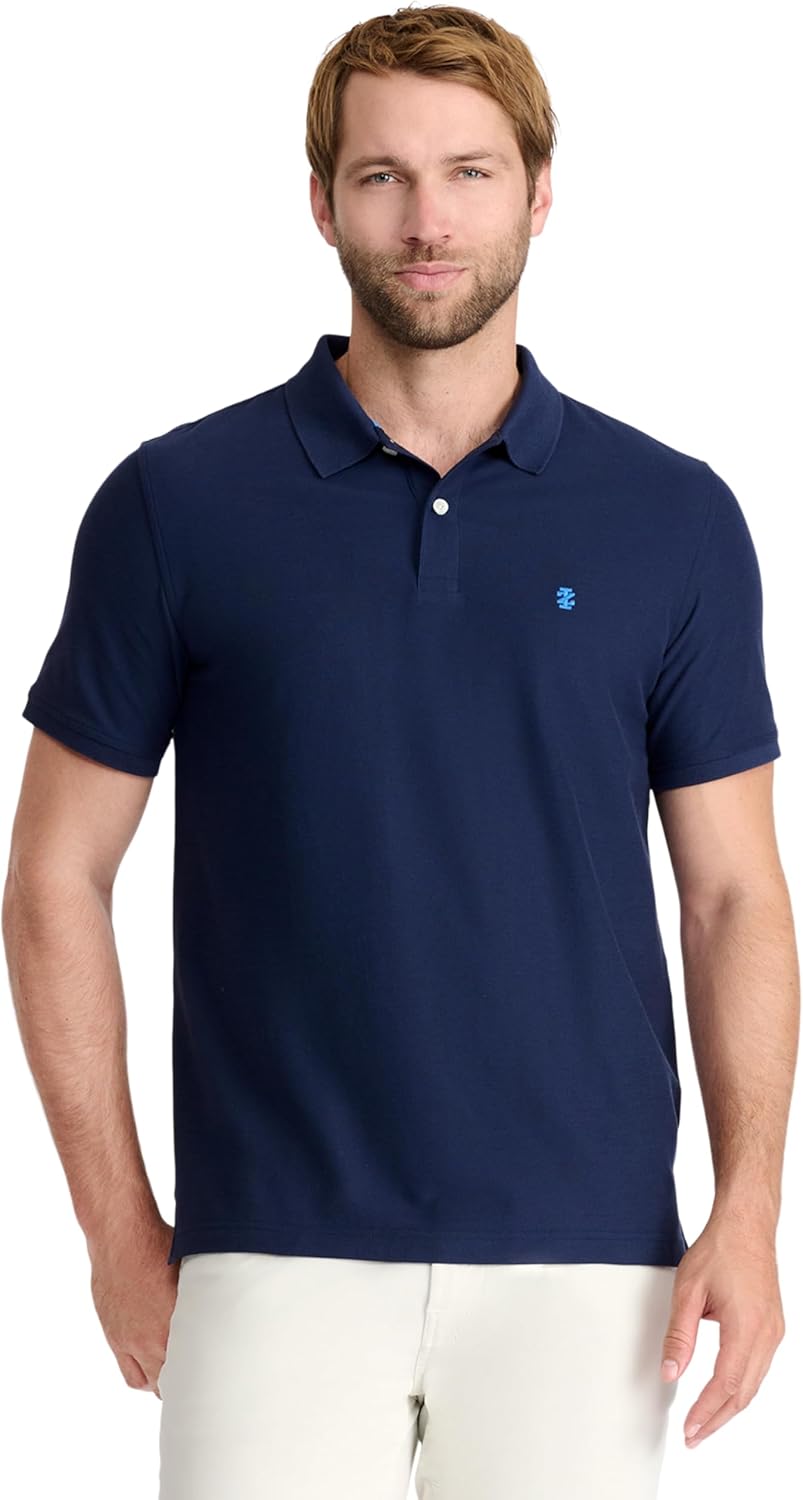 IZOD Men's Advantage Performance Short Sleeve Polo Shirt image 1