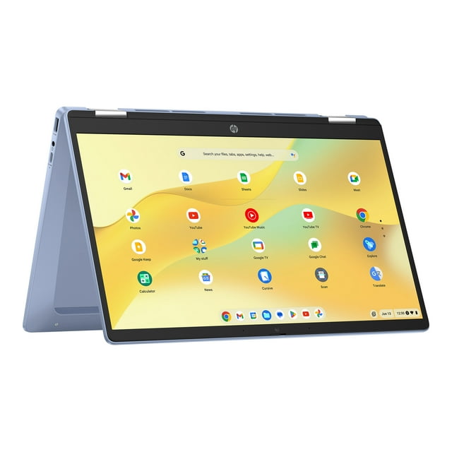 HP 14 inch x360 FHD Touch Chromebook Laptop Intel Processor N100 4GB RAM 64GB eMMC Sky Blue image 1