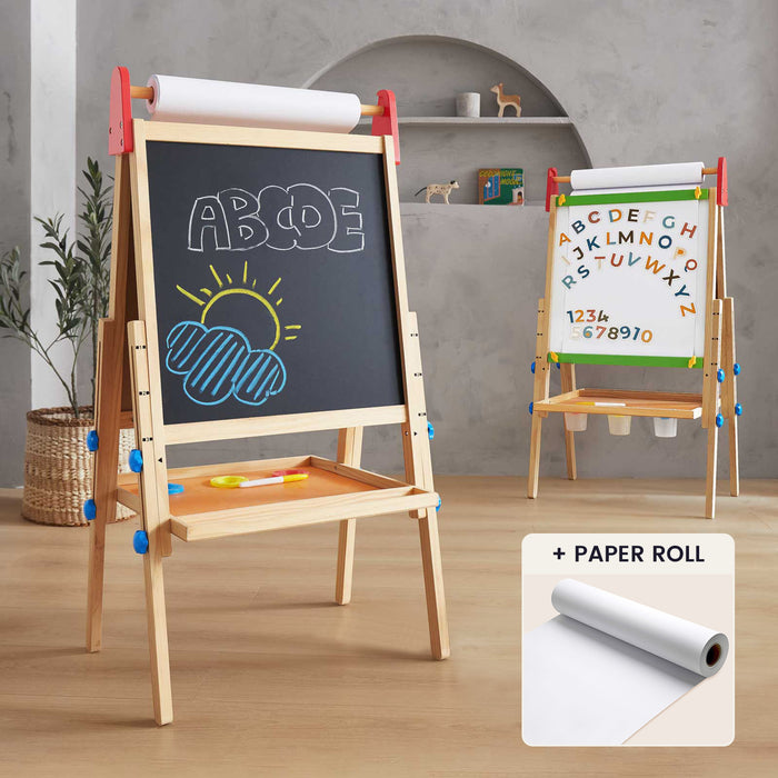Tiny Land® 3-in-1 Art Easel & Paper Roll Set image 1