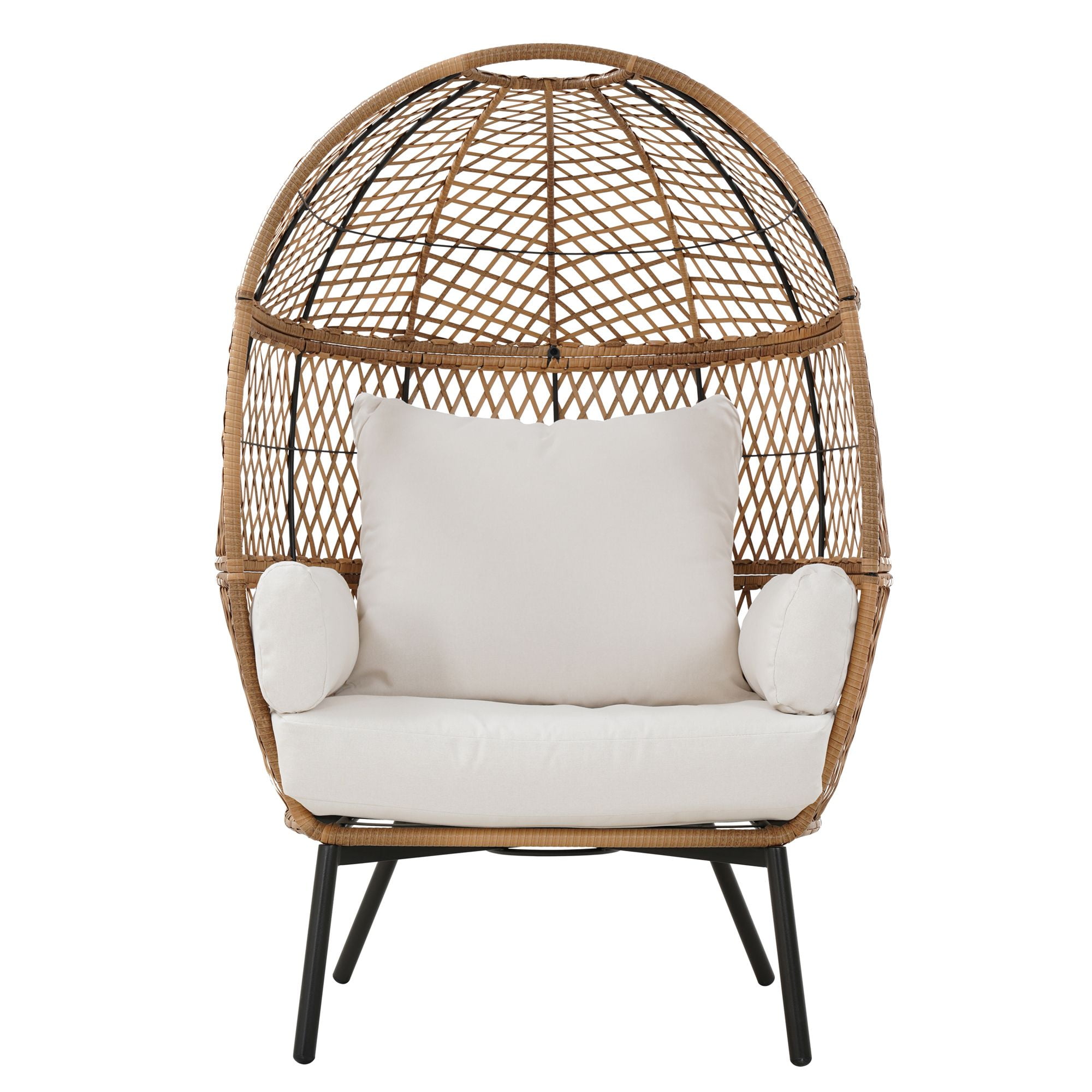 Better Homes & Gardens Ventura Boho Stationary Outdoor Wicker Egg Chair image 2