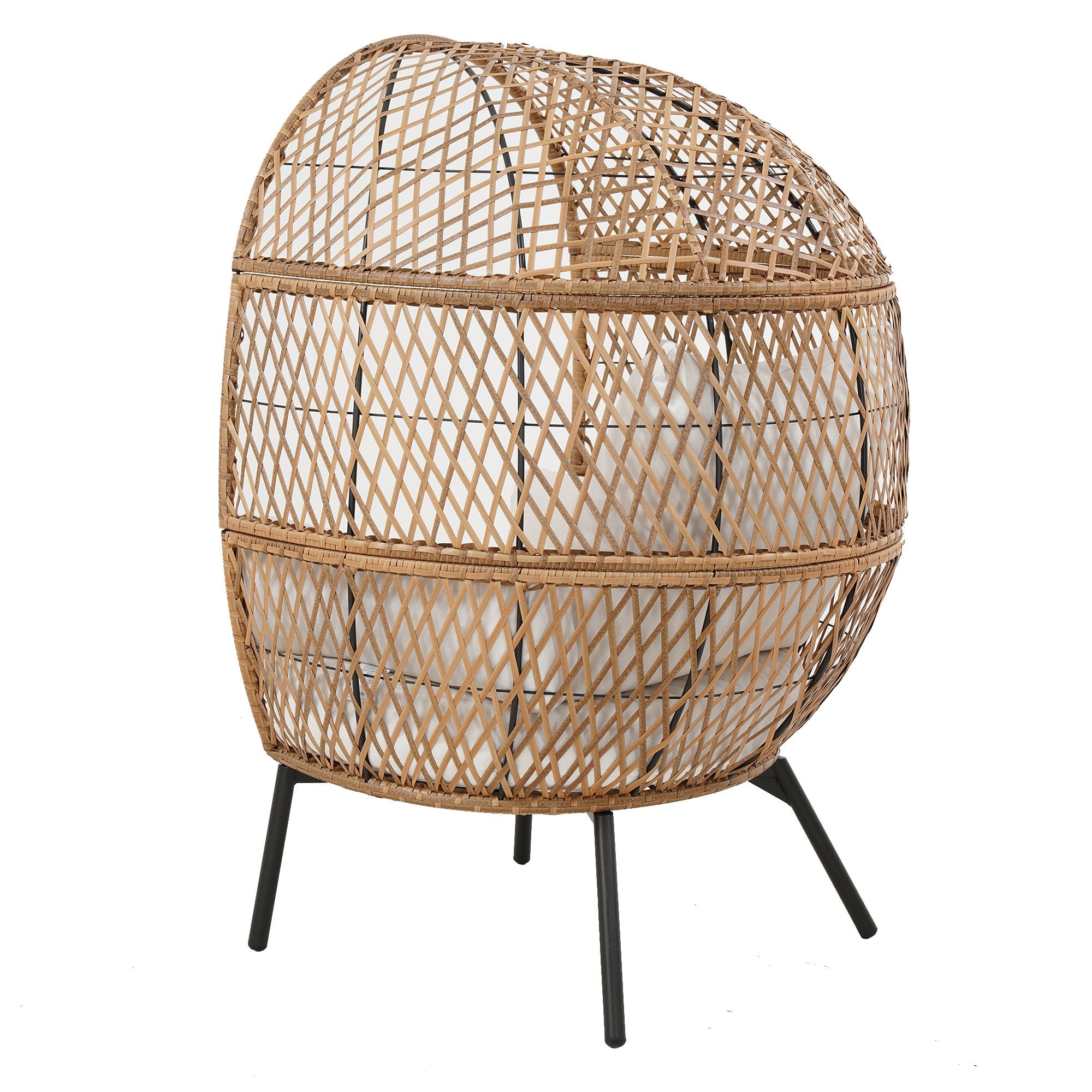 Better Homes & Gardens Ventura Boho Stationary Outdoor Wicker Egg Chair image 5