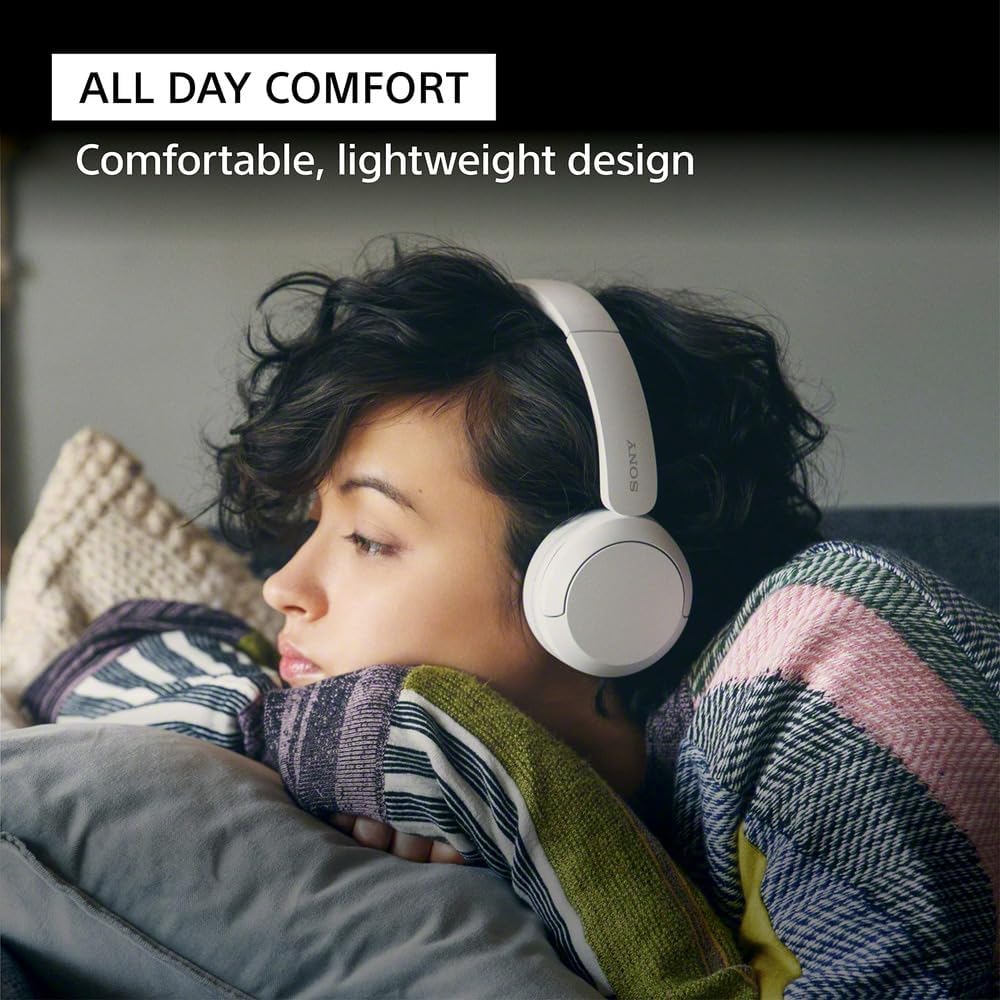 Sony WH-CH520 Wireless Headphones Bluetooth On-Ear Headset with Microphone, Cappuccino image 3
