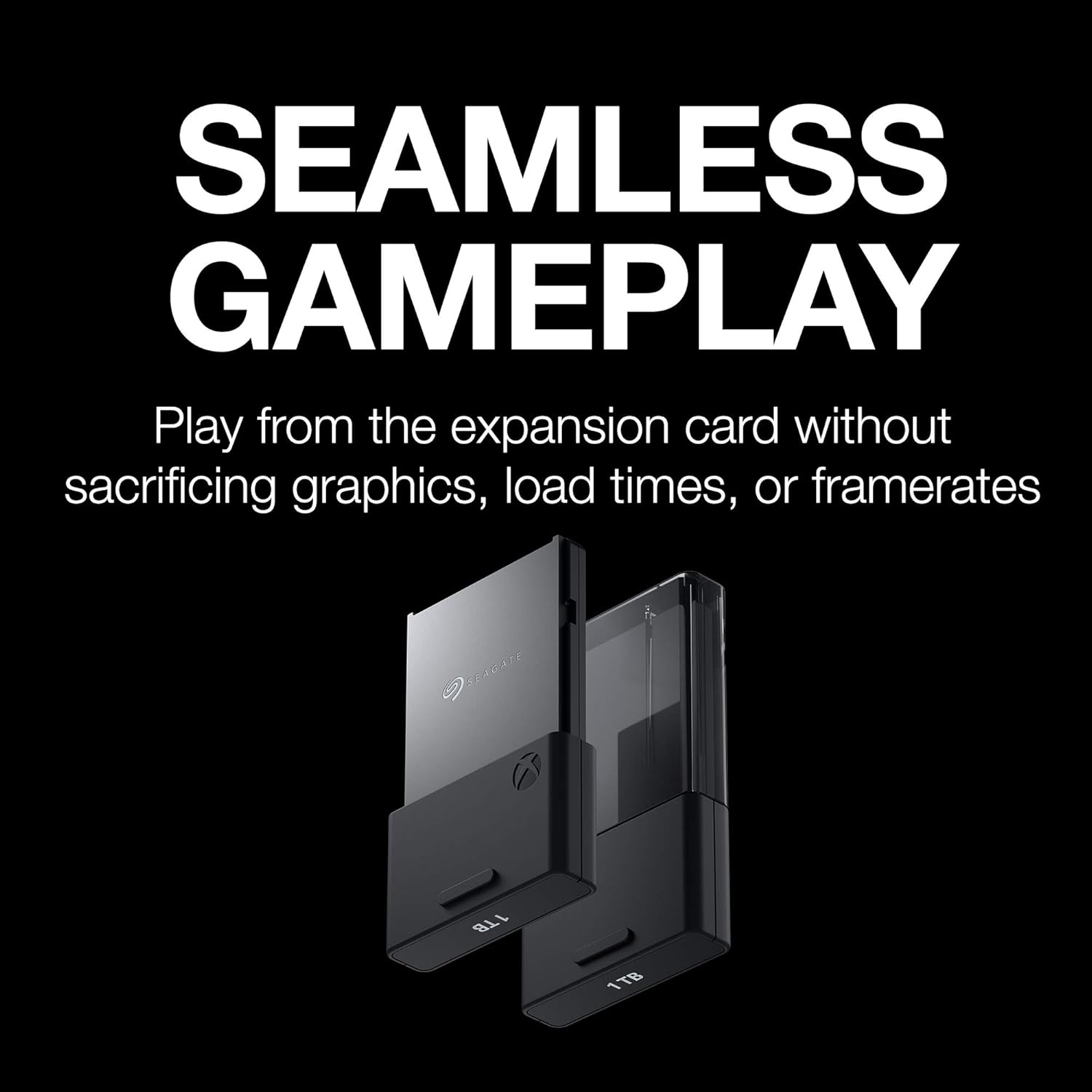 Seagate Storage Expansion Card 2TB Solid State Drive - NVMe SSD for Xbox Series X|S, Quick Resume, Plug & Play, Licensed (STJR2000400) Black image 2