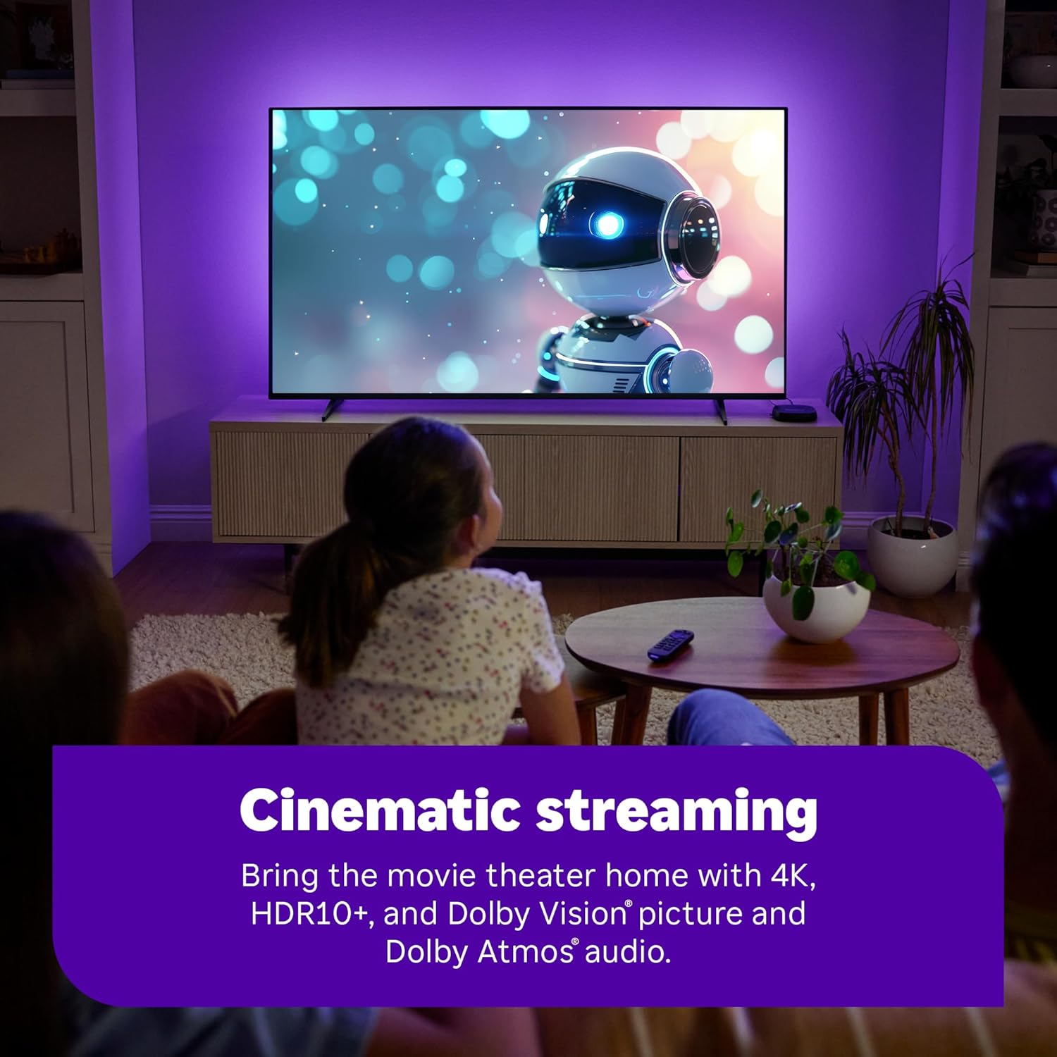 Roku Ultra - Ultimate Streaming Player - 4K Streaming Device for TV with HDR10+, Dolby Vision & Atmos - Bluetooth & Wi-Fi 6- Rechargeable Voice Remote Pro with Backlit Buttons - Free & Live TV image 3