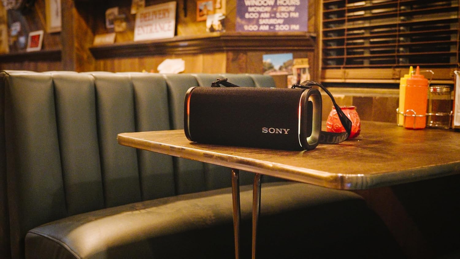 Sony ULT Field 5 Wireless Portable Bluetooth Speaker, IP67 Waterproof, Dustproof, and Rustproof with Enhanced Bass, 25 Hour Battery, 360° Party Light, and Shoulder Strap (SRSULT50B), Black image 10