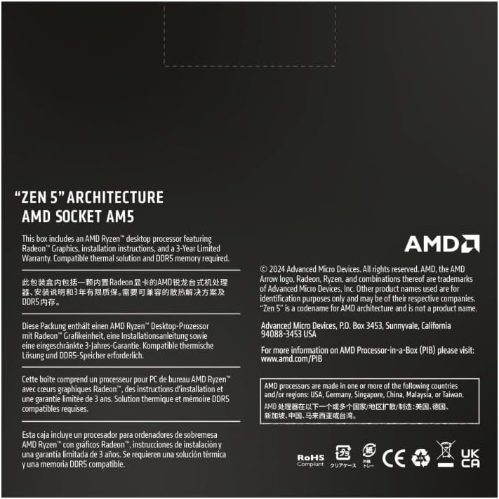 AMD Ryzen™ 9 9950X 16-Core, 32-Thread Unlocked Desktop Processor image 4