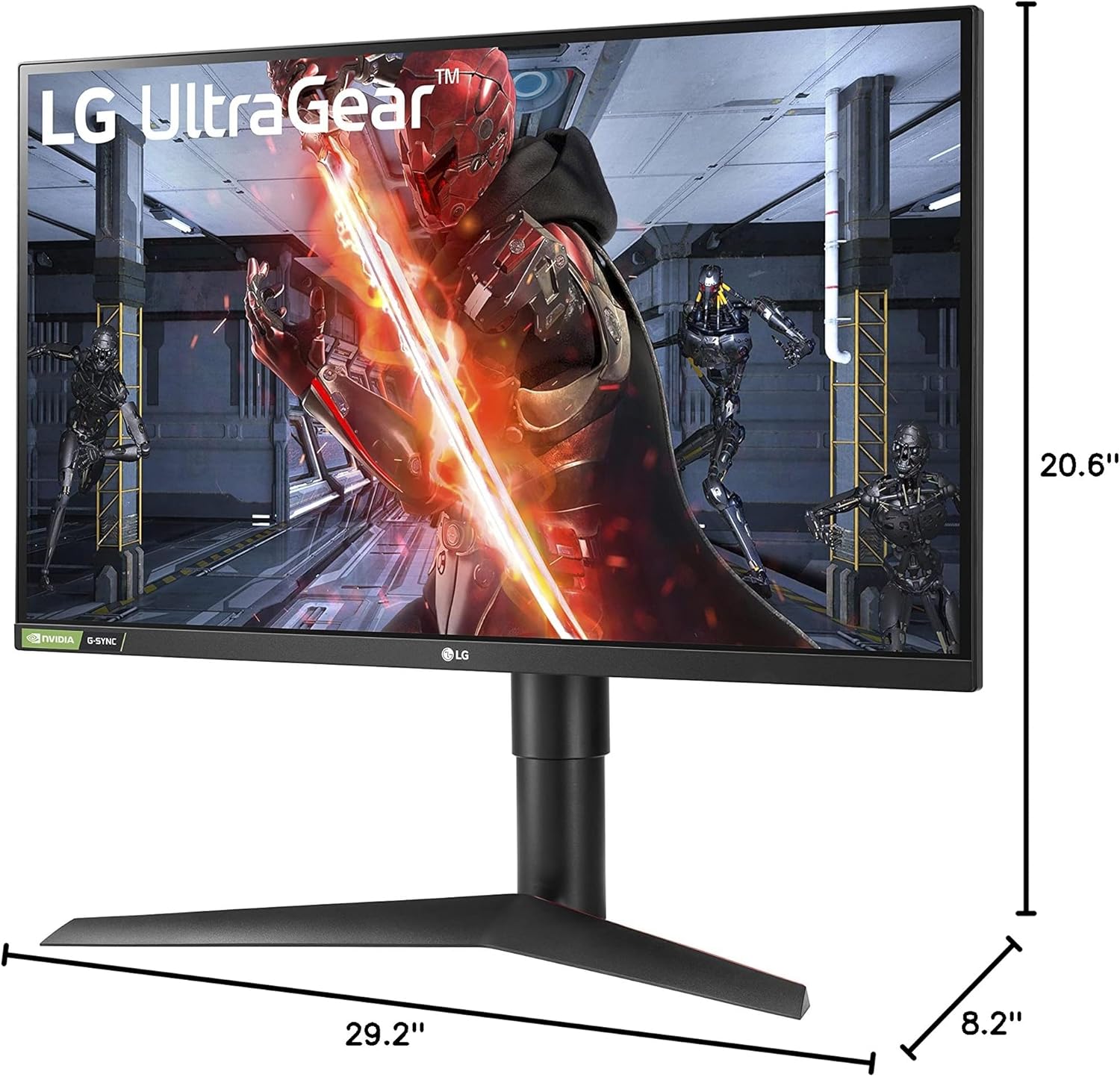 LG UltraGear QHD 27-Inch Gaming Monitor 27GL83A-B - IPS 1ms (GtG), with HDR 10 Compatibility, NVIDIA G-SYNC, and AMD FreeSync, 144Hz, Black image 18