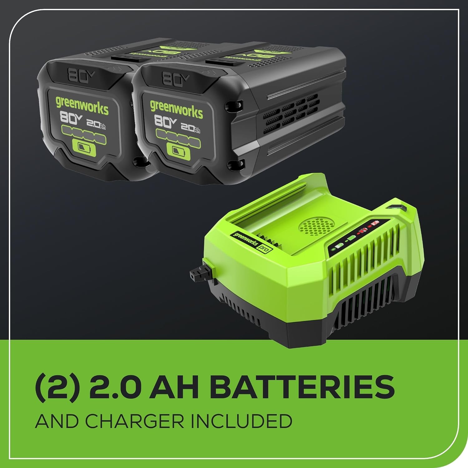 Greenworks 80V 21" Brushless Cordless (Push) Lawn Mower (75+ Compatible Tools), (2) 2.0Ah Batteries and 30 Minute Rapid Charger Included image 9