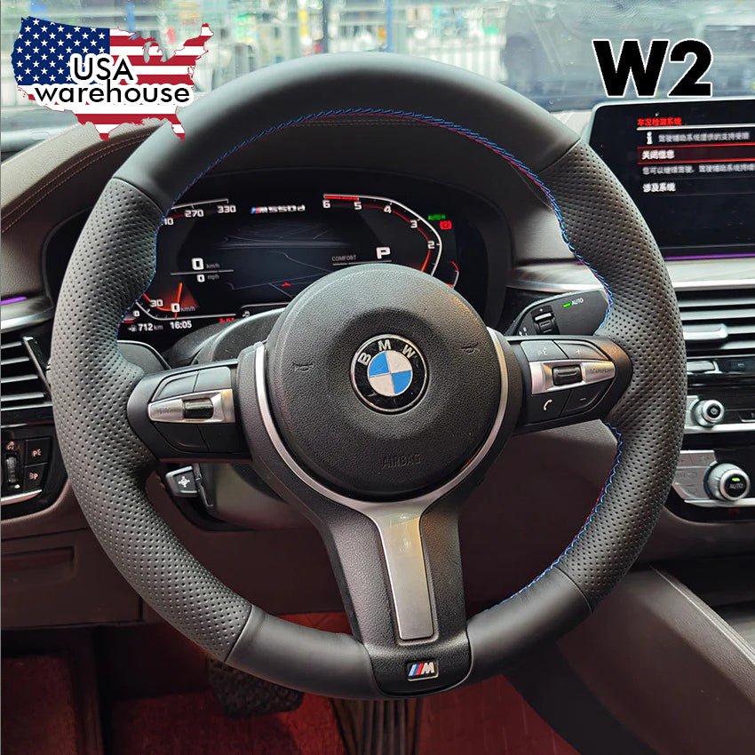 Steering Wheel Cover For BMW F10 F11 F12 F13 F15 F16 F20 F21 F22 F23 F25 F26 F30 F31 F34 F36 F45 image 3