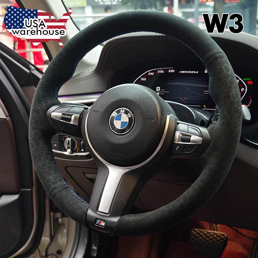 Steering Wheel Cover For BMW F10 F11 F12 F13 F15 F16 F20 F21 F22 F23 F25 F26 F30 F31 F34 F36 F45 image 4