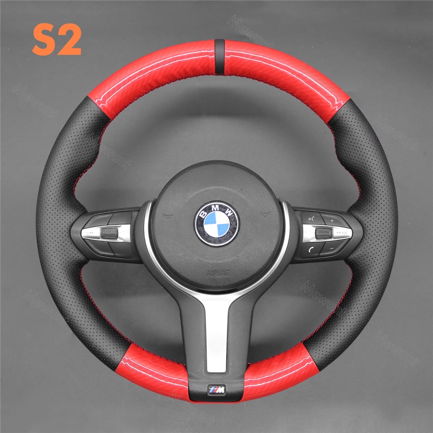 Steering Wheel Cover For BMW F10 F11 F12 F13 F15 F16 F20 F21 F22 F23 F25 F26 F30 F31 F34 F36 F45 image 7