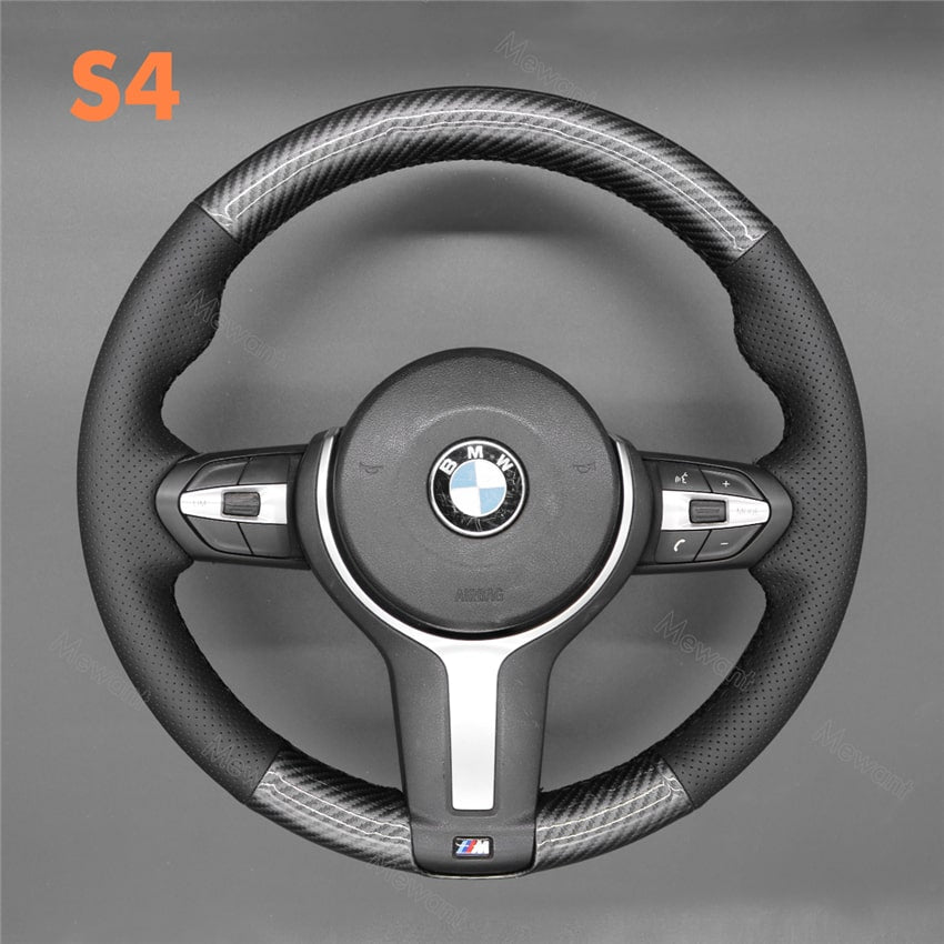 Steering Wheel Cover For BMW F10 F11 F12 F13 F15 F16 F20 F21 F22 F23 F25 F26 F30 F31 F34 F36 F45 image 9