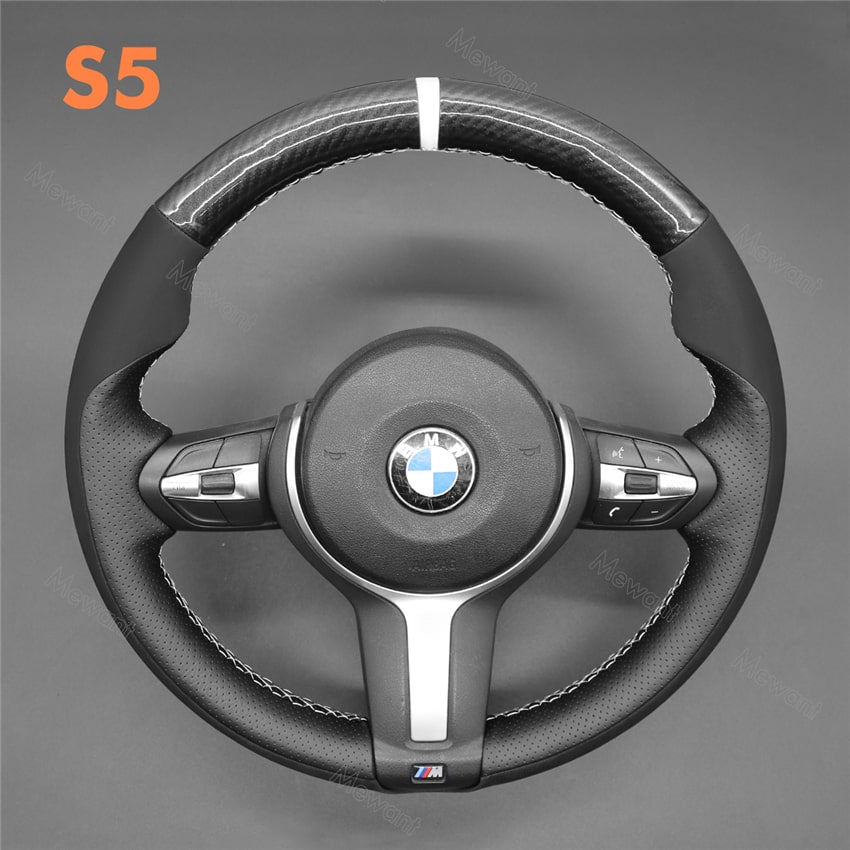 Steering Wheel Cover For BMW F10 F11 F12 F13 F15 F16 F20 F21 F22 F23 F25 F26 F30 F31 F34 F36 F45 image 10