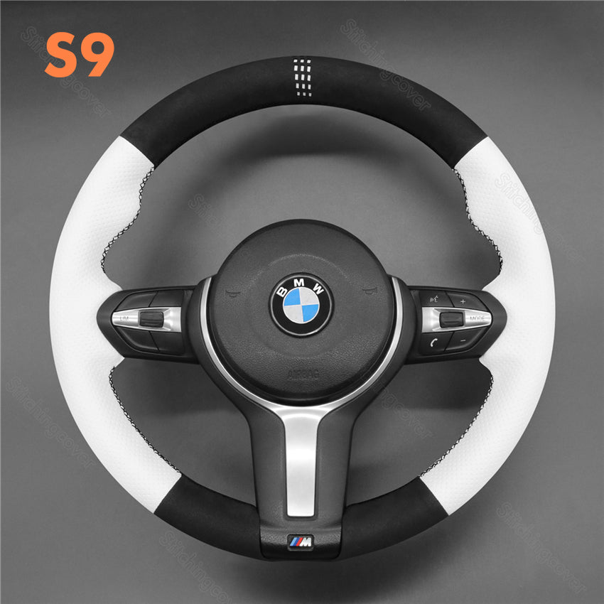 Steering Wheel Cover For BMW F10 F11 F12 F13 F15 F16 F20 F21 F22 F23 F25 F26 F30 F31 F34 F36 F45 image 13