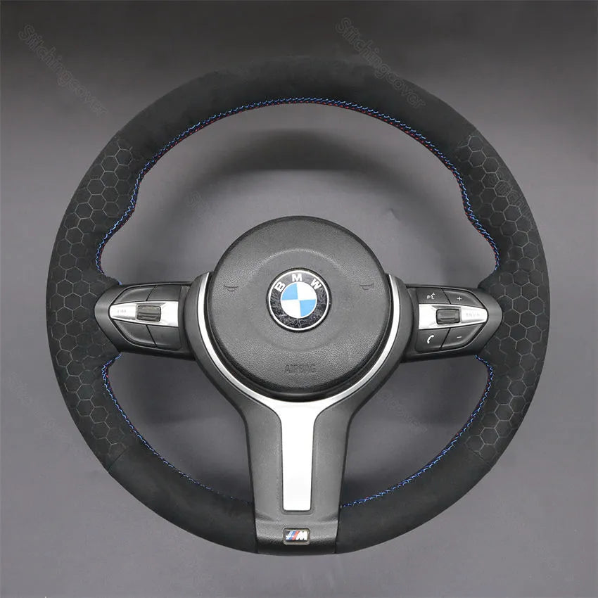 Steering Wheel Cover For BMW F10 F11 F12 F13 F15 F16 F20 F21 F22 F23 F25 F26 F30 F31 F34 F36 F45 image 15
