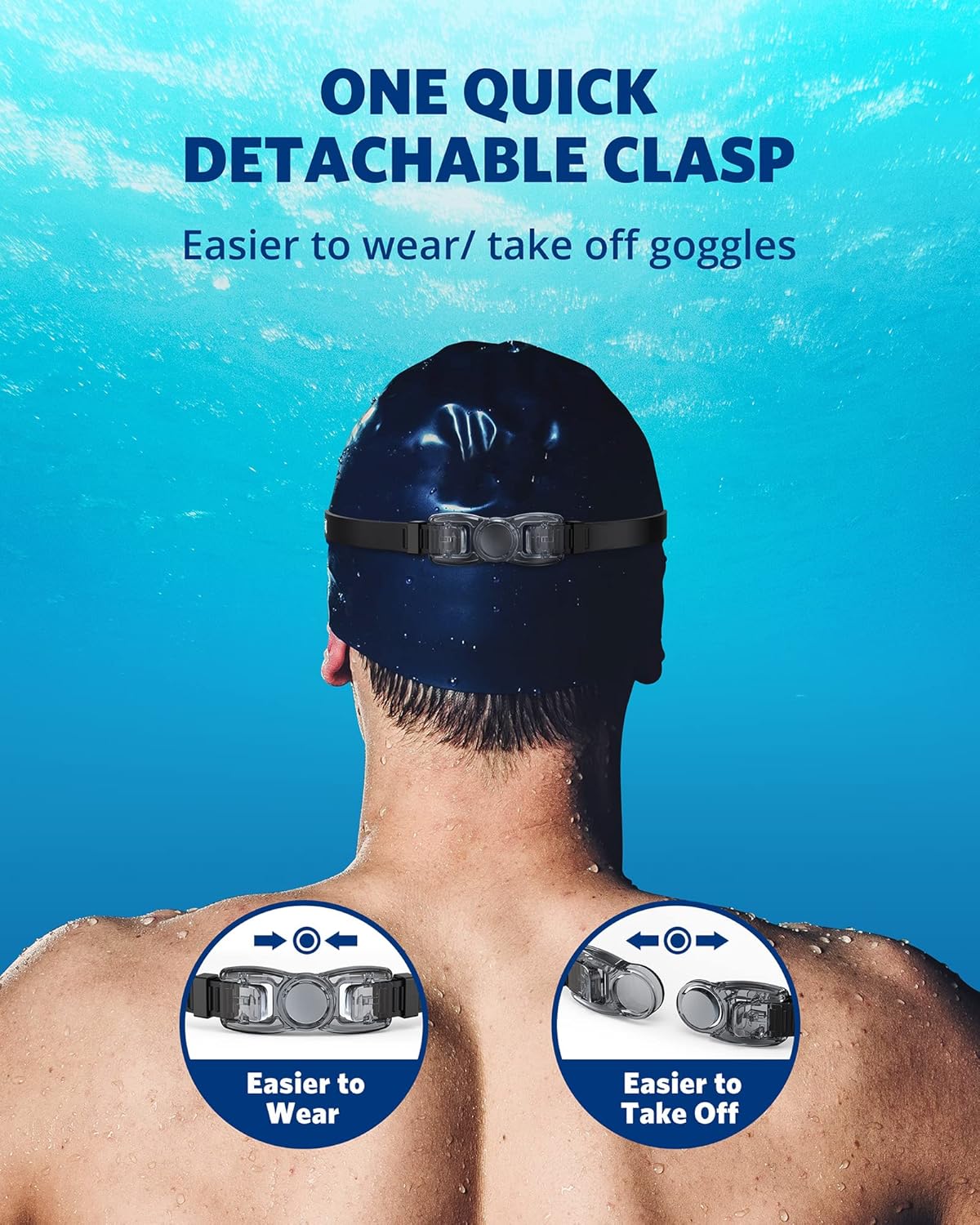 Aegend Swim Goggles, Swimming Goggles No Leaking Full Protection Adult Men Women Youth image 7