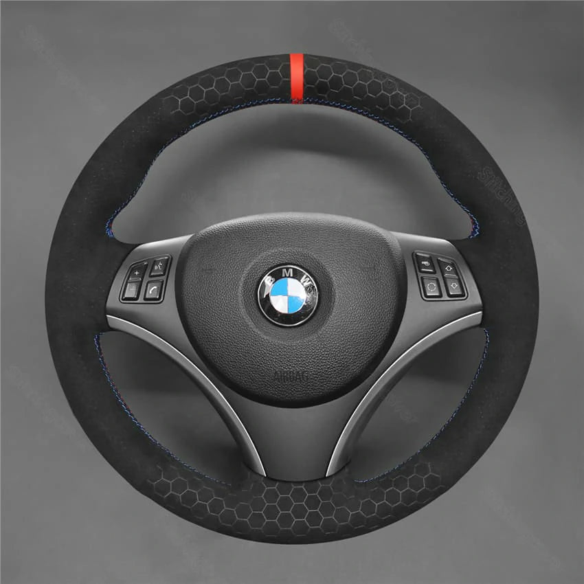 Steering Wheel Cover For BMW E81 E82 E84 E87 E88 E90 E91 E92 E93 335i 2005-2013 image 1