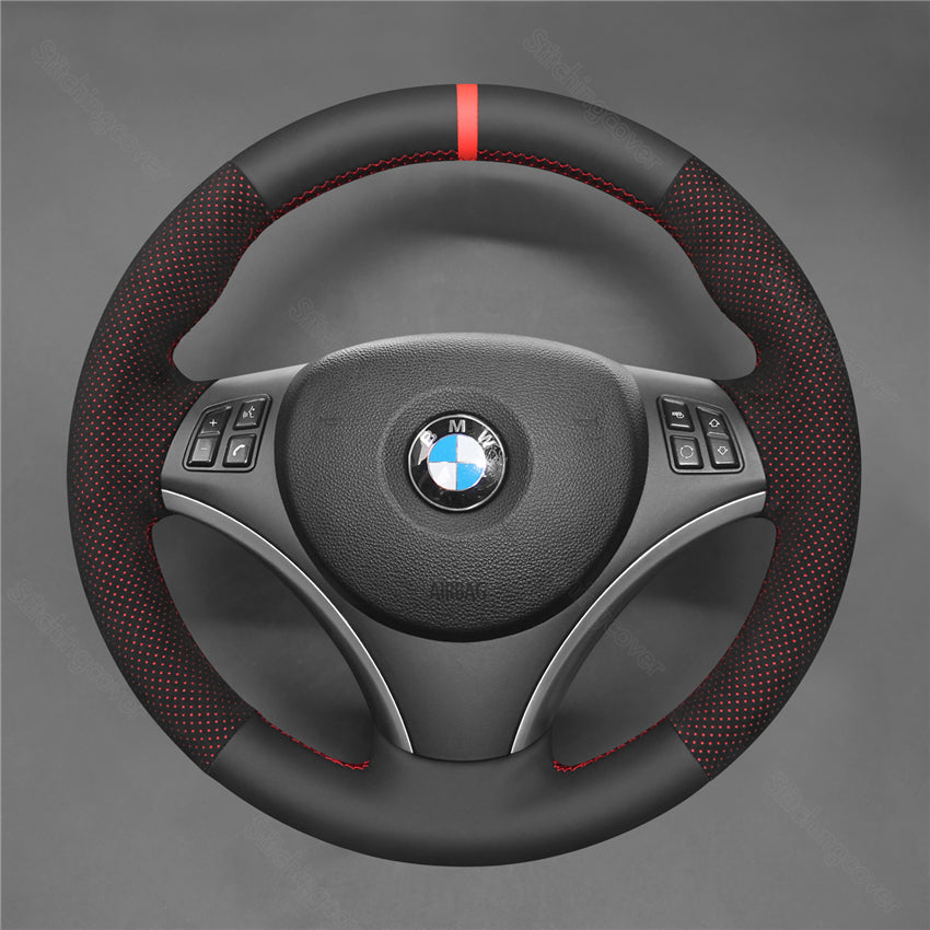 Steering Wheel Cover For BMW E81 E82 E84 E87 E88 E90 E91 E92 E93 335i 2005-2013 image 2
