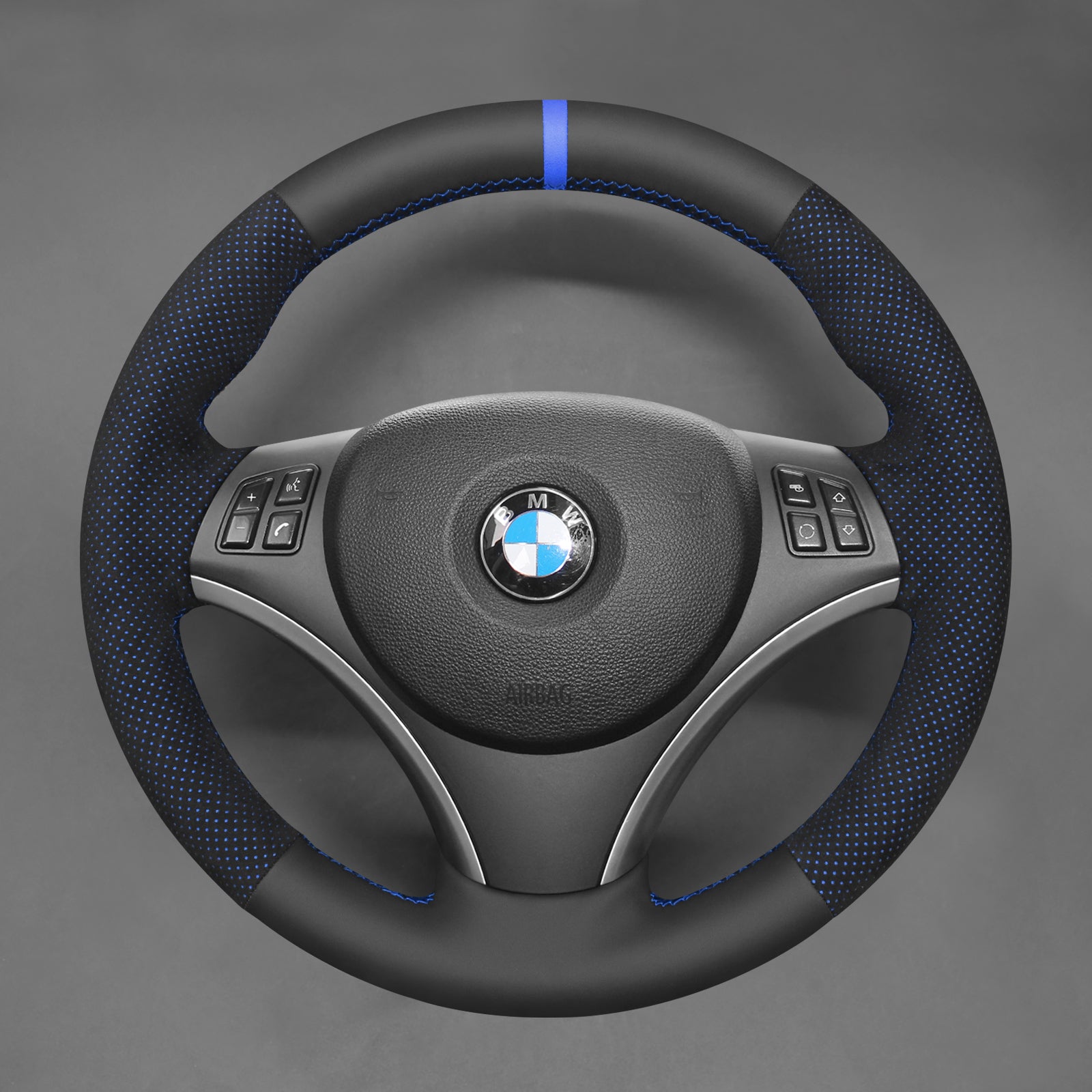 Steering Wheel Cover For BMW E81 E82 E84 E87 E88 E90 E91 E92 E93 335i 2005-2013 image 5