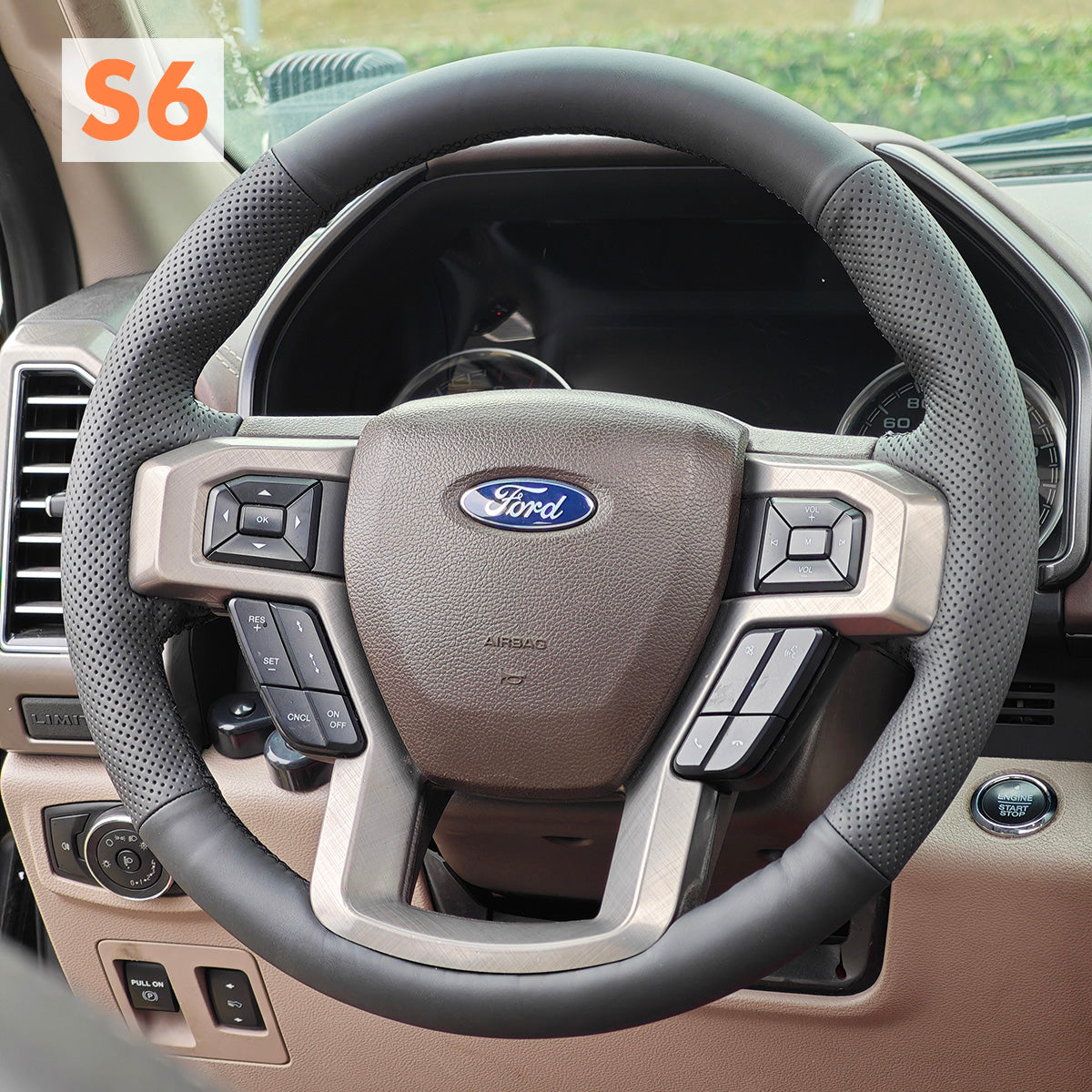 Steering Wheel Cover for Ford F150 F-150 F-250 F-350 F-450 Expedition 2015-2023 image 3
